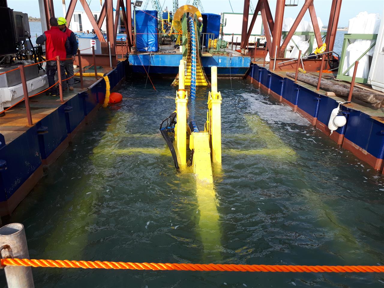 Laying of 132 kV underwater power line
